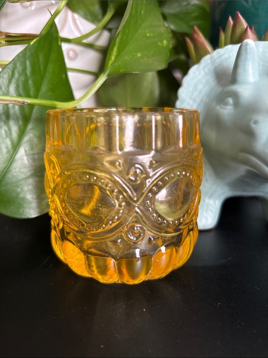Other - Vintage Embossed Glass candle holder